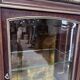Napoleon III Mahogany and Chiseled Bronze Display Cabinet, 19th Century