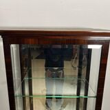 Art Deco Display Cabinet in Glass & Macassar Veneer, France, 1930
