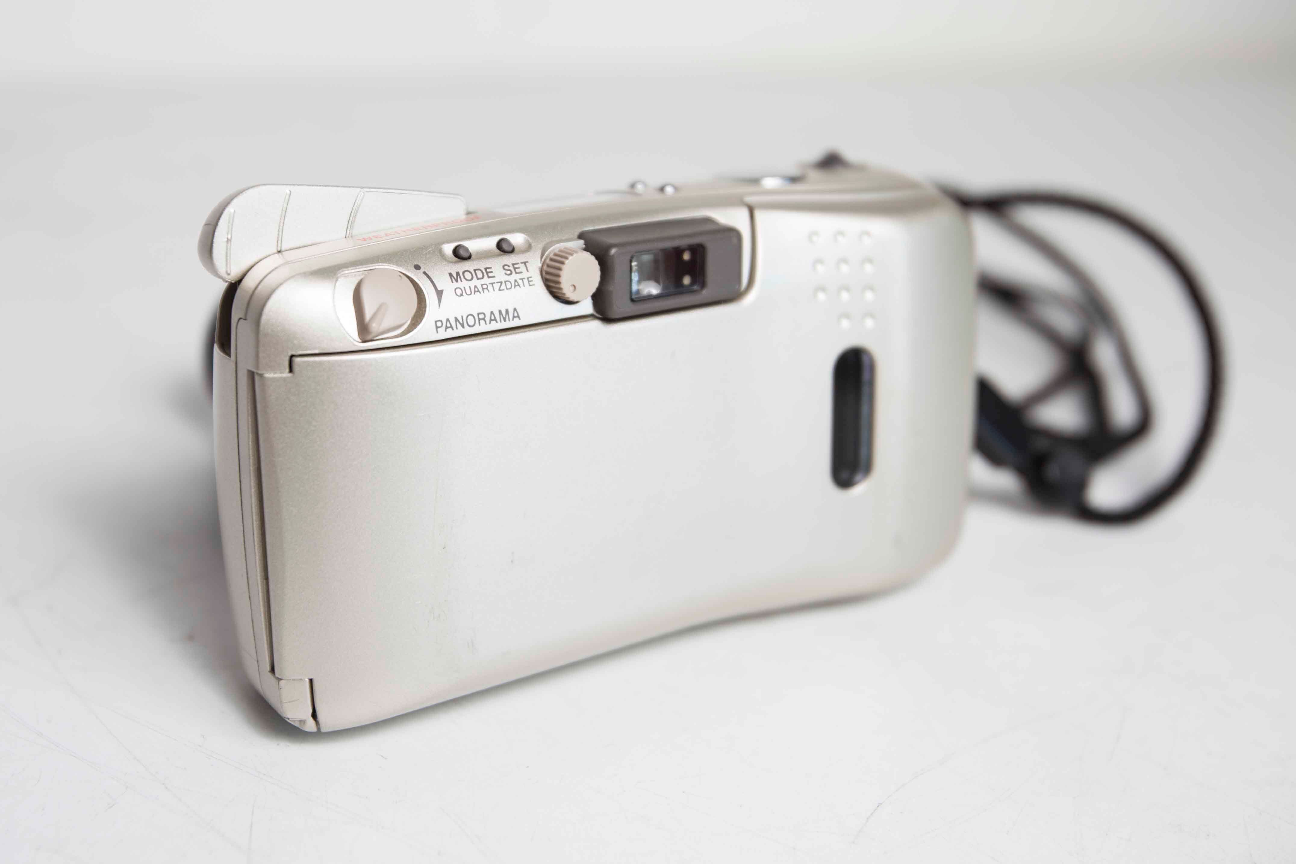 Olympus Stylus zoom 105 DLX film camera tested and new battery