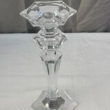Large “bohemic crystal” candle holder