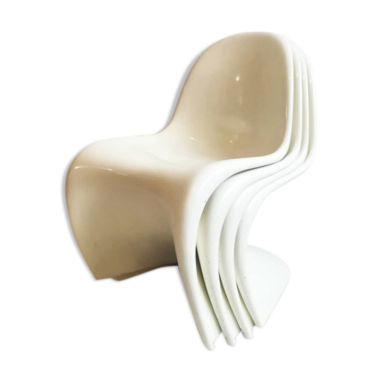 Set of 4 Panton Chair by Verner Panton