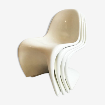 Set of 4 Panton Chair by Verner Panton