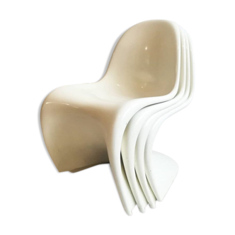 Set of 4 Panton Chair by Verner Panton