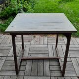 Folding square industrial table