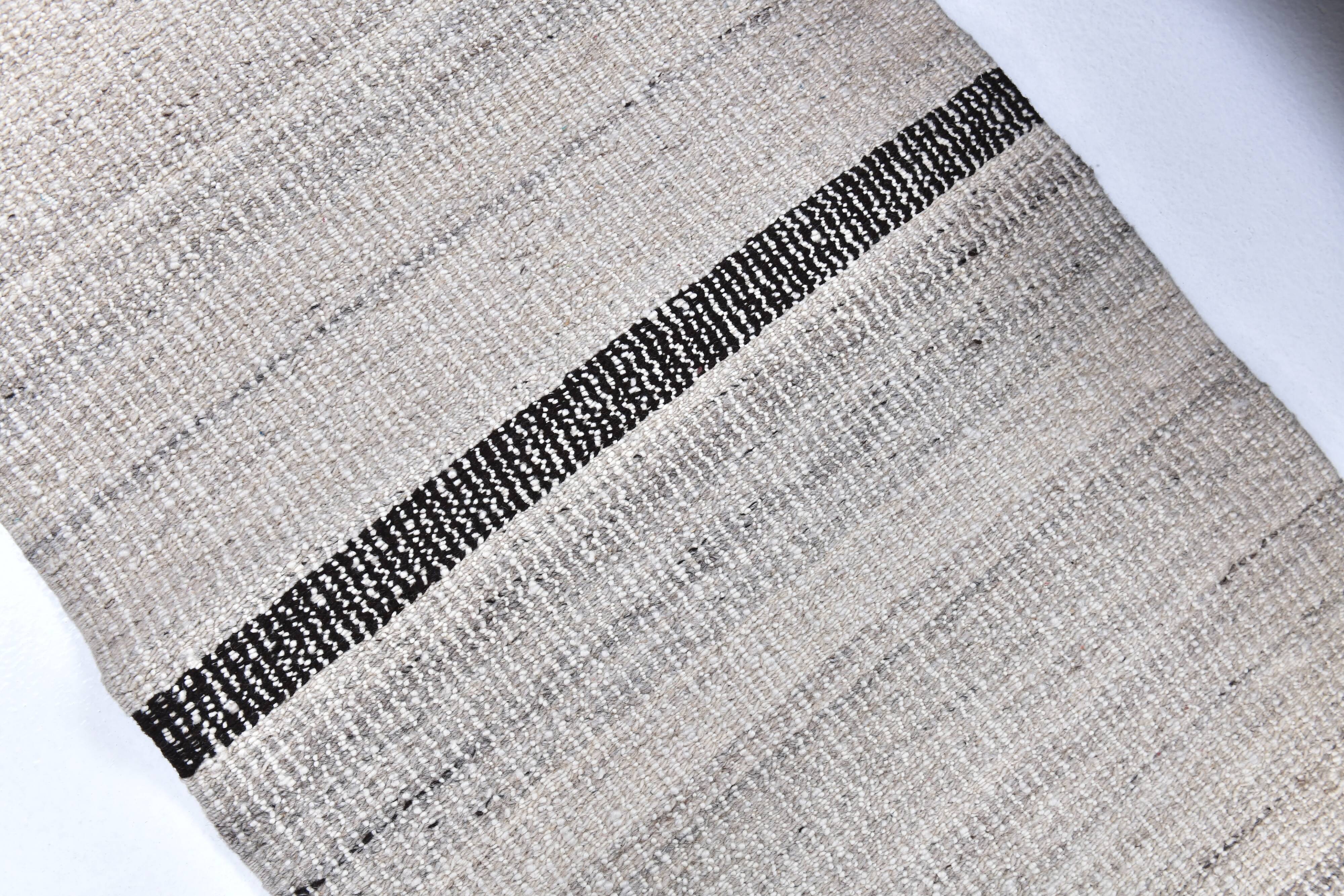 Beige black kilim rugs, runner kilim turkish, hand made wool kilim rug