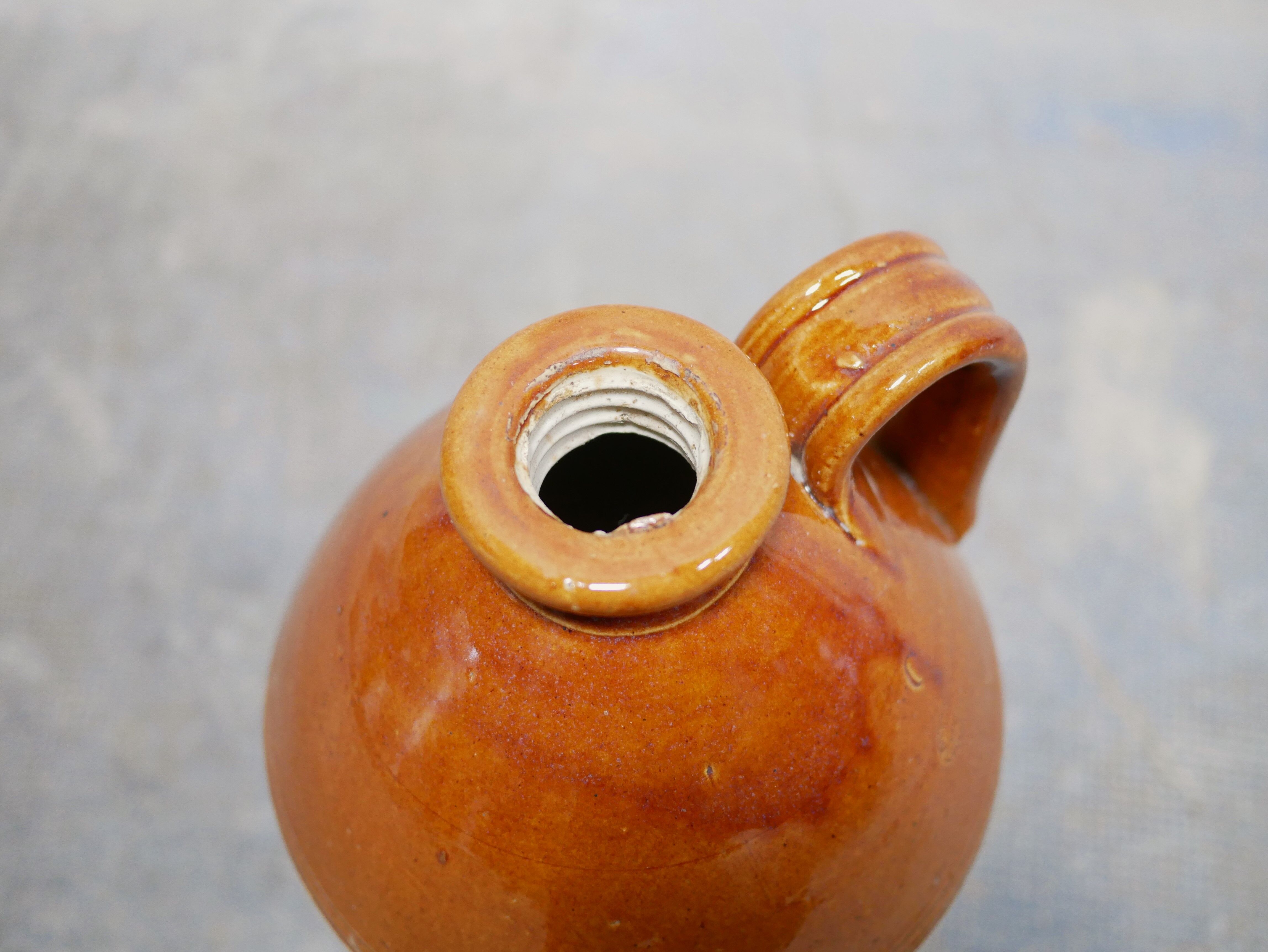 Bonbonne anglaise vintage en grès éditée par Doulton Lambeth