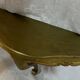 Miroir et console en bois doré