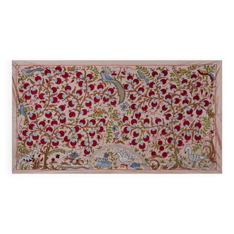 Hand-knotted rug, vintage Turkish rug 103x186 cm