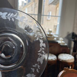 Carafe and flowered saucer
