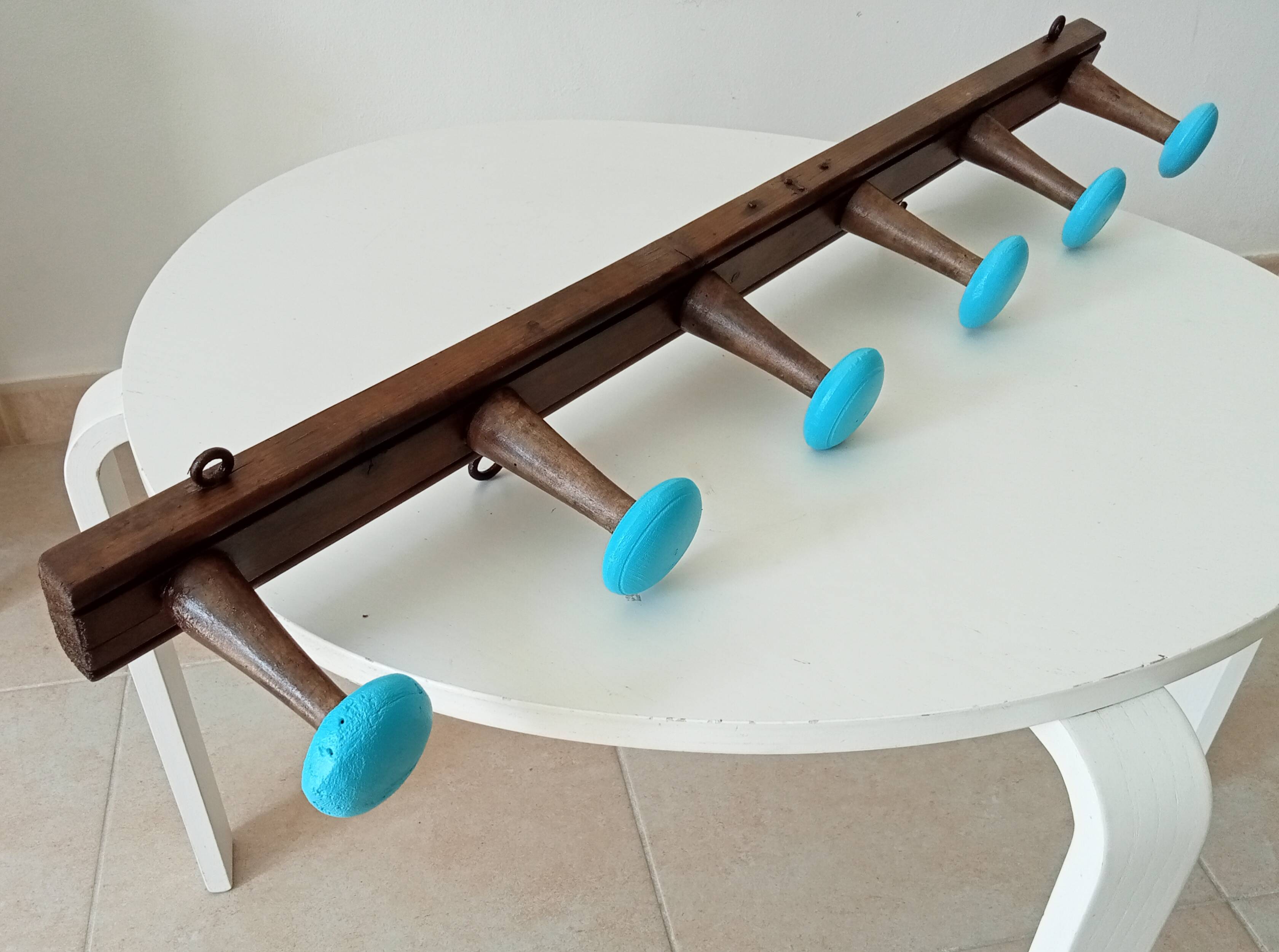 Old wall coat rack from the 40s