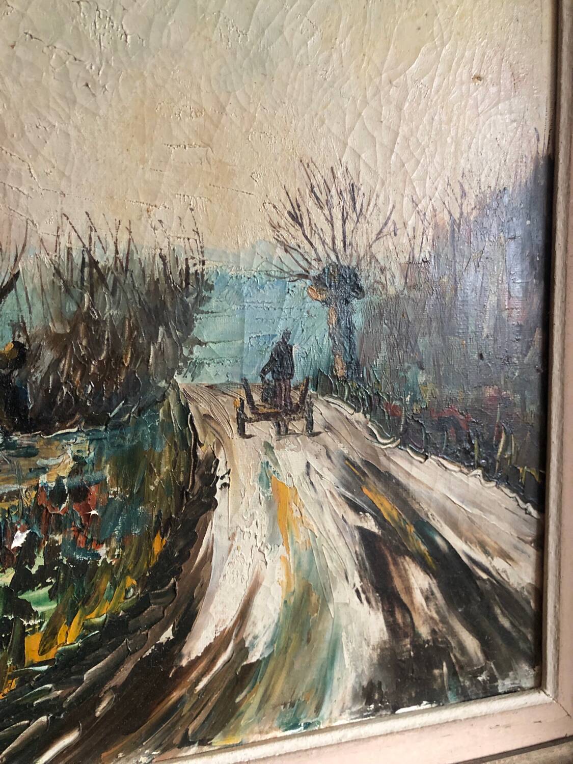 Oil on canvas landscape of Vendée