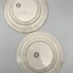 Set of 6 antique choisy-le-roi earthenware plates with grisaille decoration