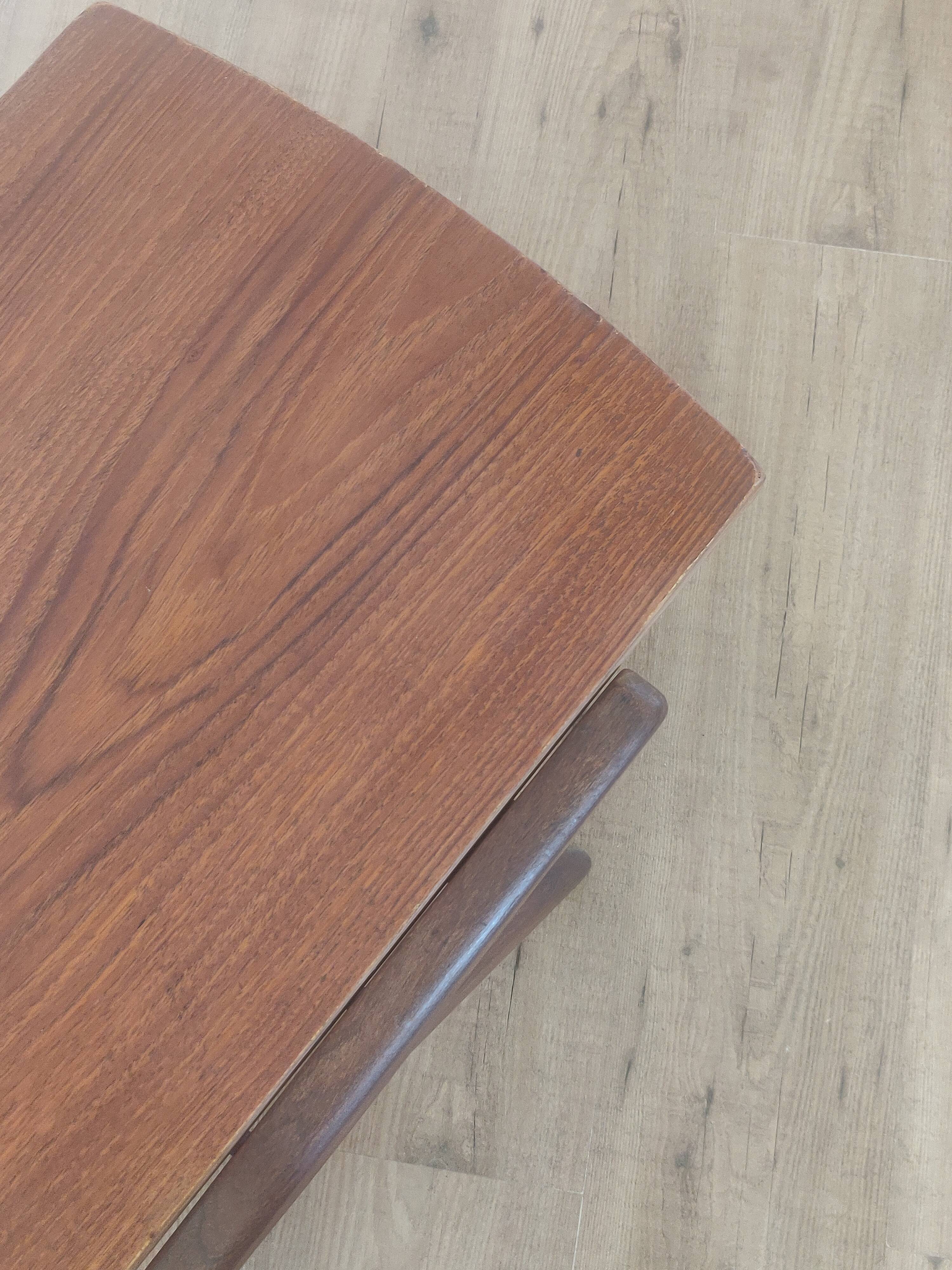 Table basse années 60 plateau réversible