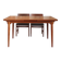 Scandinavian extendable dining table in teak from the 1960s.