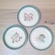 Set of 3 Earthenware Plates by Jean Lachaud HB Quimper Fishing Service