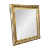 Napoleon III Mirror in Gilded Stucco Wood - 92 Cm