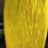 Vase pate de verre jaune