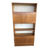 Honey-colored pine bookcase, 90s