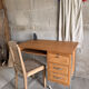 Bureau Spirol années 50 – placage chêne – piètement chromé 