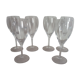 Lot of 6 water crystal of Arques glasses