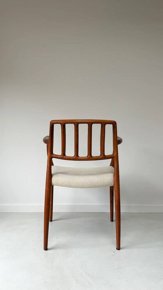 Niels Otto Møller teak wooden armchair model 66