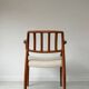 Niels Otto Møller teak wooden armchair model 66