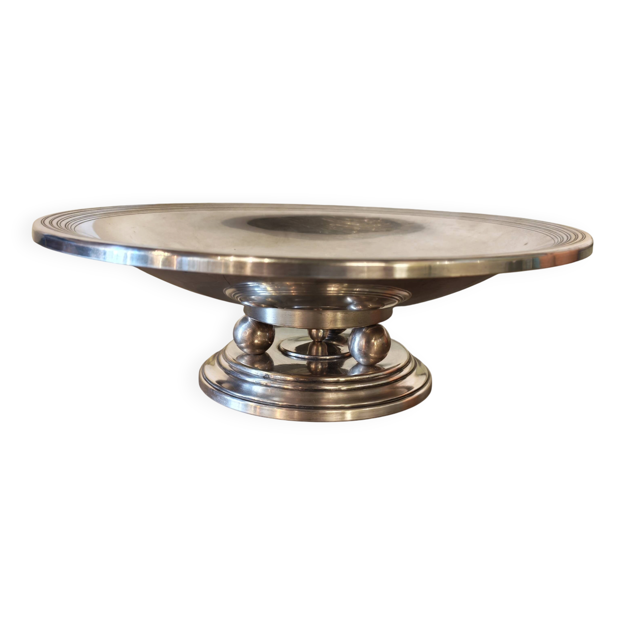 Art Deco silver-plated cup