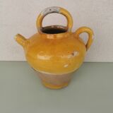 Yellow stoneware jug