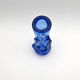 Vase Jan Beránek Chribska Art Glass Blue 27cm 1.68kg Mid-Century