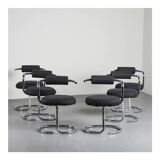 6 cobra chairs by Giotto Stoppino