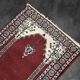 Vintage Hand-Woven Oriental Pakistani Mihrab Prayer Rug, 1960s