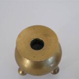Pair of Scandinavian brass candlesticks 1960