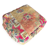Berber pouf in natural wool