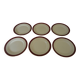 Digoin sarreguemines opaque porcelain dinner plates, pasteur pattern