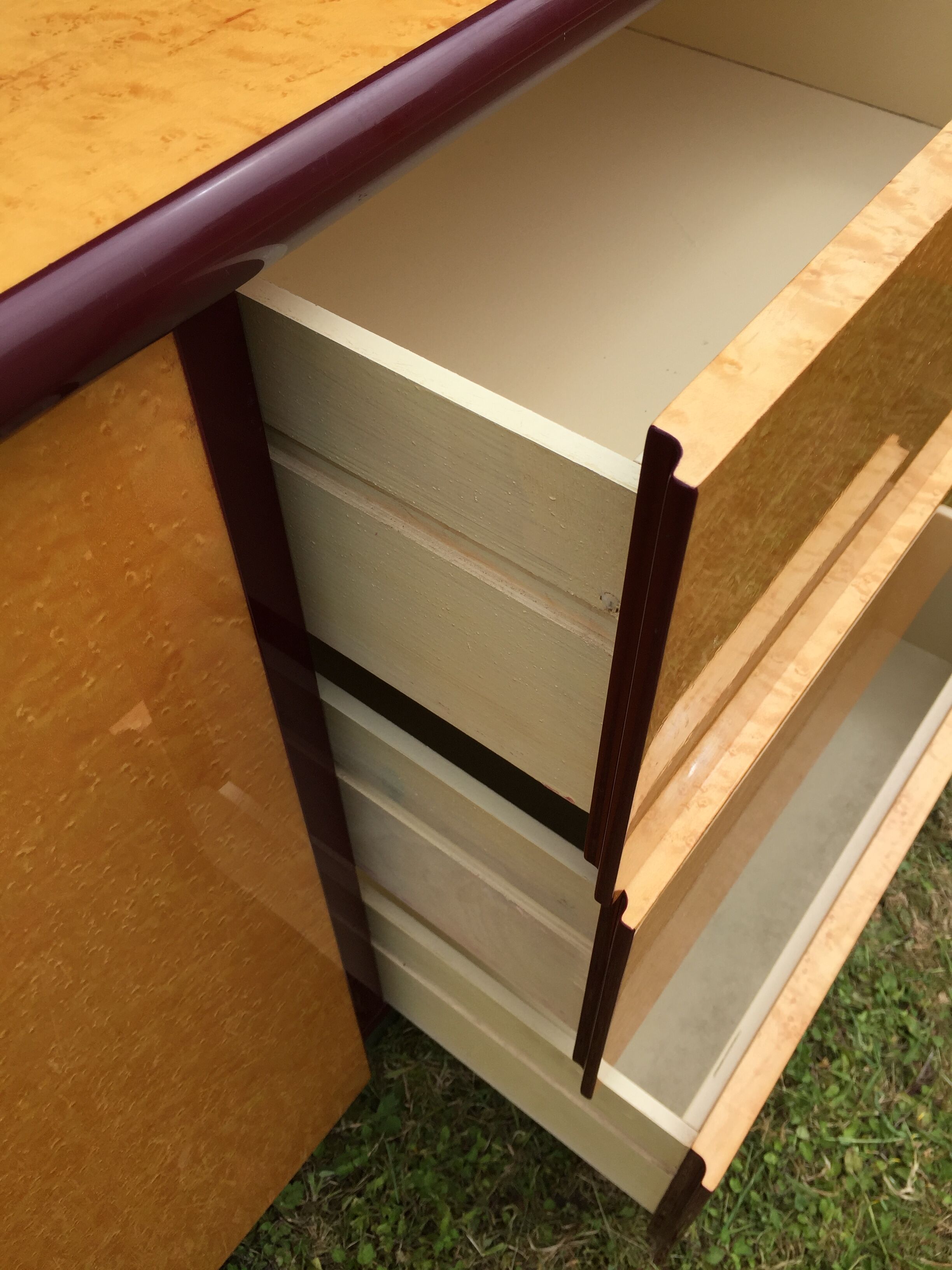 Vintage sycamore sideboard Mario Sabot 1970