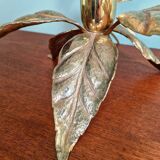 Floral table lamp in brass, design by Willy Daro, Massive, 1970.