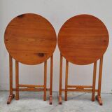 Pair of Burgundian Winegrower Folding Tables