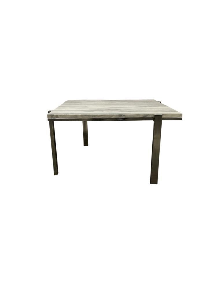 Vintage marble coffee table with chrome