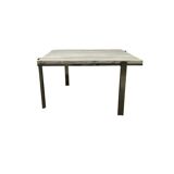 Vintage marble coffee table with chrome