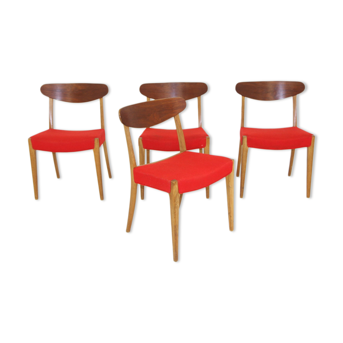 Set de 4 chaises en teck, Søen Wiladsens Møbelfabrik, Danemark, 1960