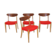 Set of 4 teak chairs, Søen Wiladsens Møbelfabrik, Denmark, 1960