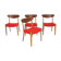 Set of 4 teak chairs, Søen Wiladsens Møbelfabrik, Denmark, 1960