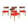 Set of 4 teak chairs, Søen Wiladsens Møbelfabrik, Denmark, 1960