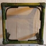 Green rattan coffee table