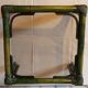 Green rattan coffee table