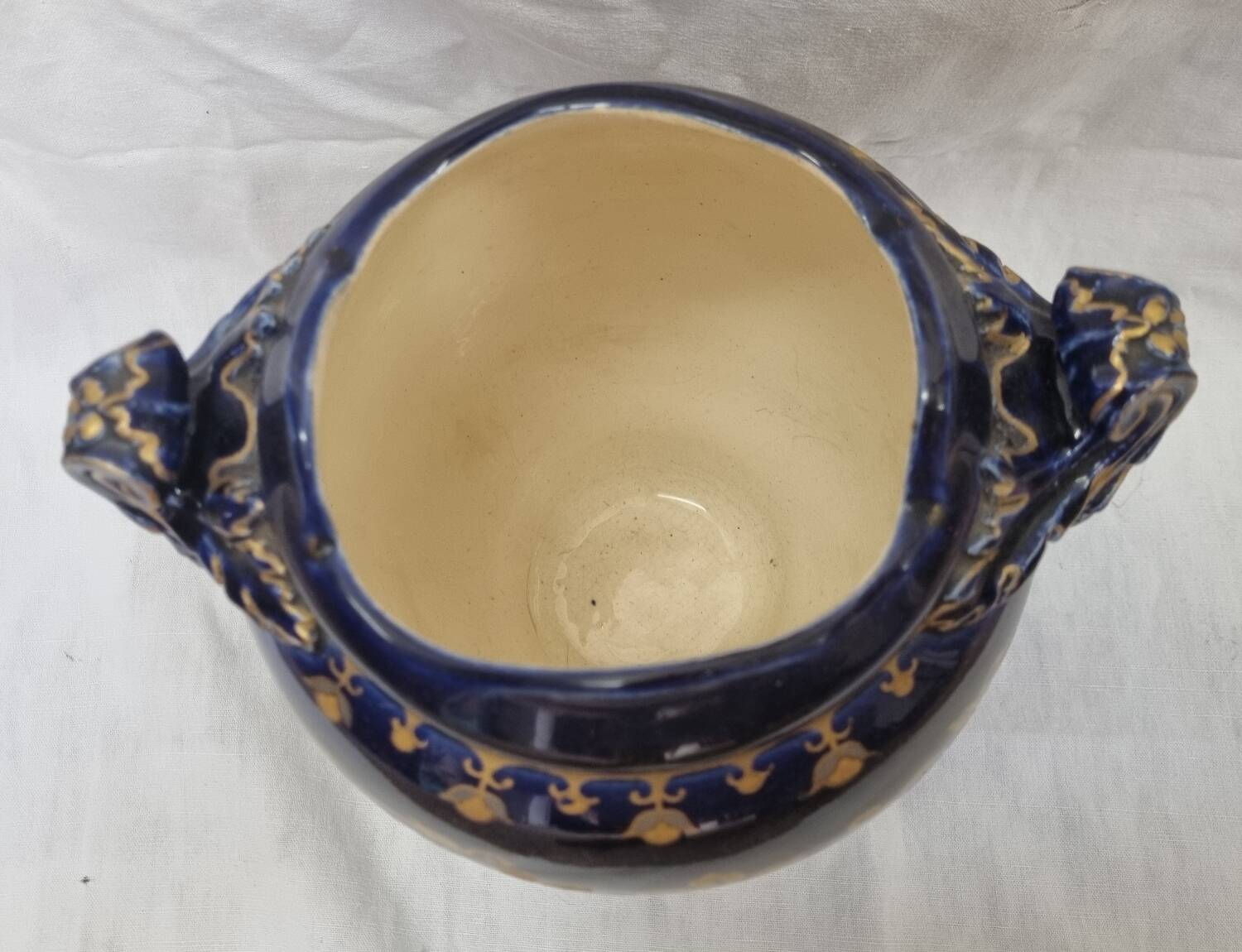 Choisy le Roi earthenware vase, Carrier Belleuse