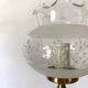Pair of glass and brass wall lights