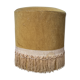 Pouf velours couleur or