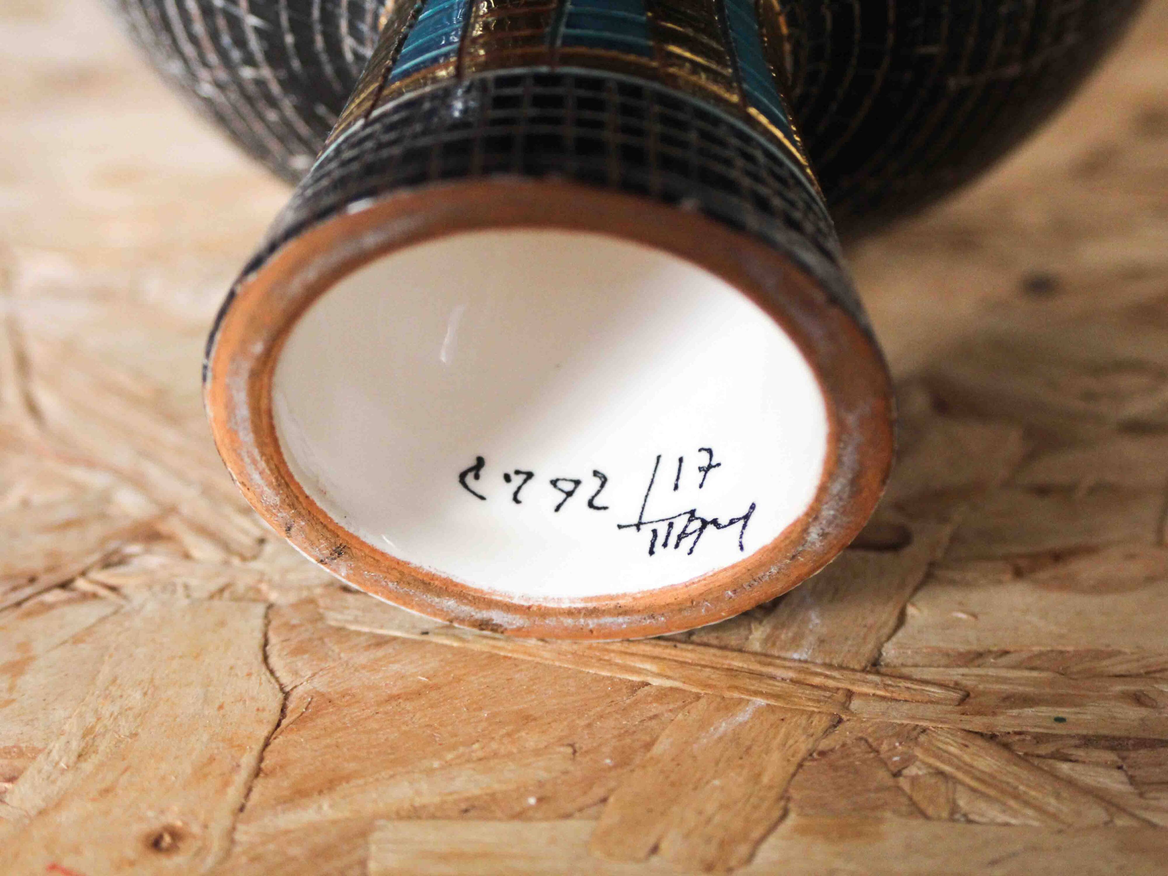 Seta Series footed bowl by Aldo Londi for Bitossi