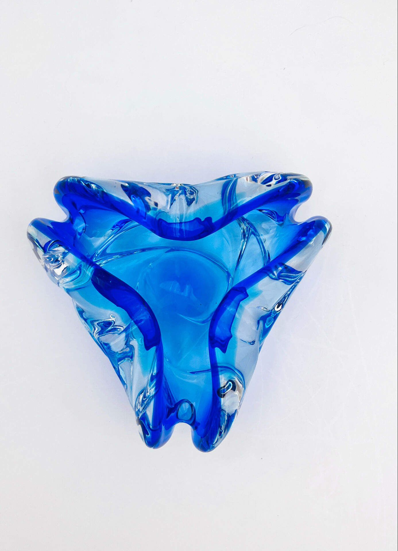 Pocket Bowl Josef Hospodka Sommerso Blue Cobalt Lagoon Vintage 60s 70s A